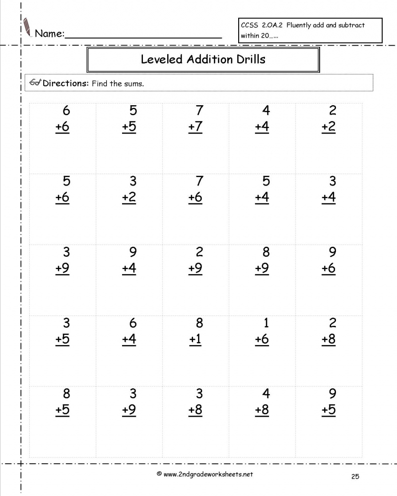 Free Printable Math Worksheets 2nd Grade Subtraction Math Worksheets 