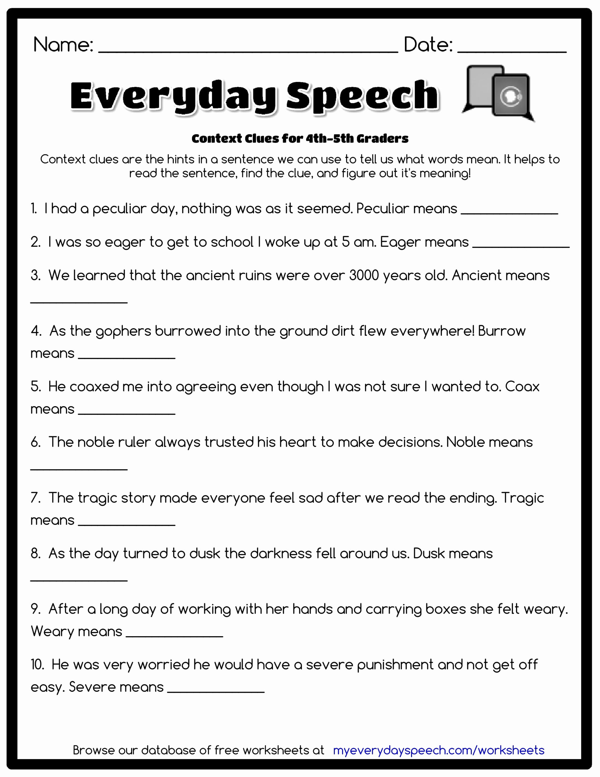 Grammar Worksheets For 3rd Grade Free Printable
