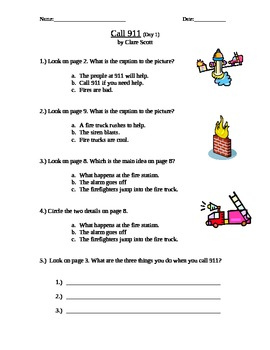 Printable 911 Worksheets For Preschoolers TUTORE ORG Master Of 