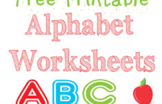 Alphabet Worksheets Free Kids Printable