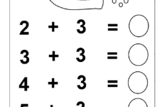 Kindergarten Addition Worksheet Free Math Worksheet For Kids Free