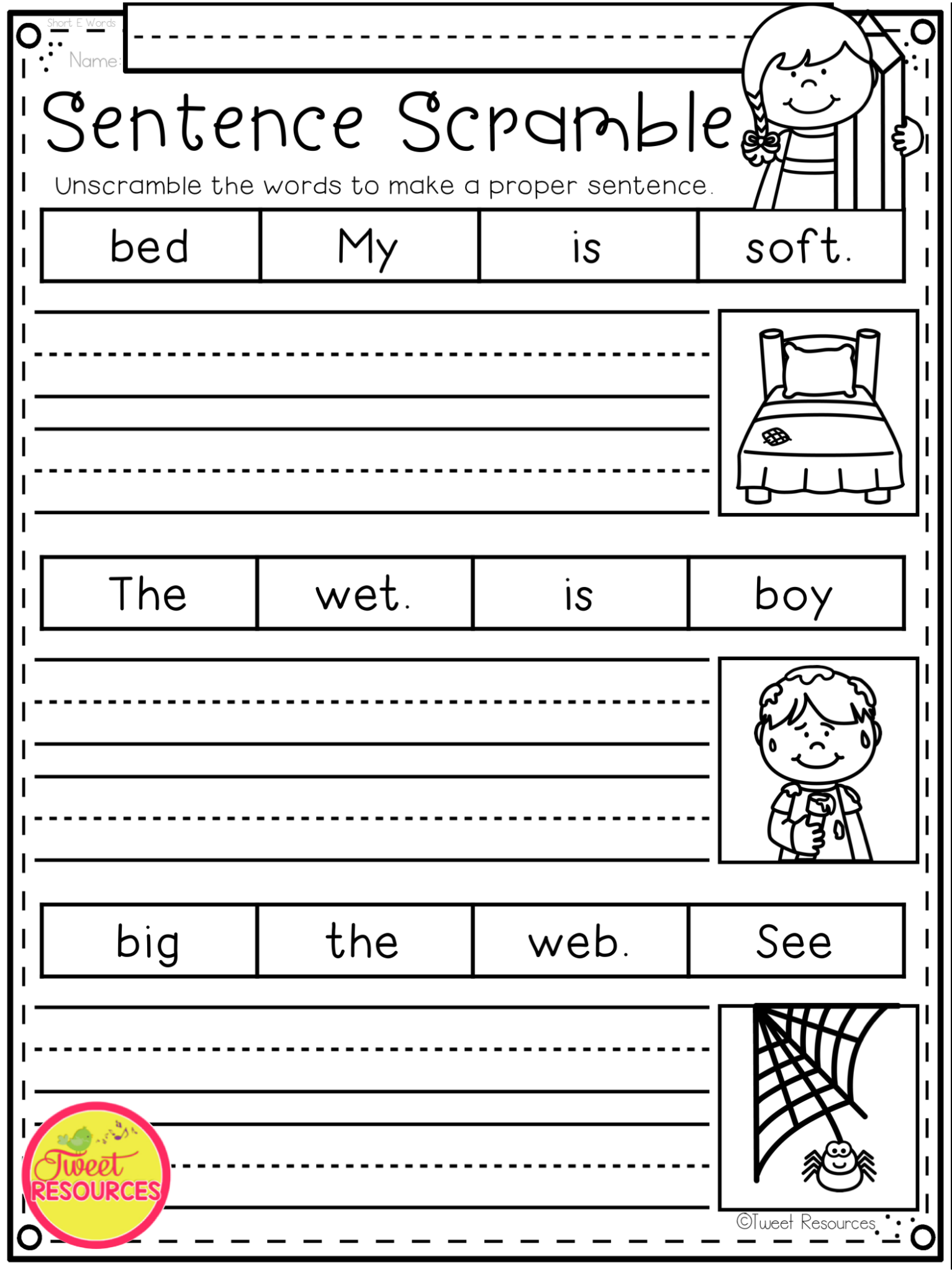 Beginner First Grade Writing Worksheets Free Printable Free Printable 