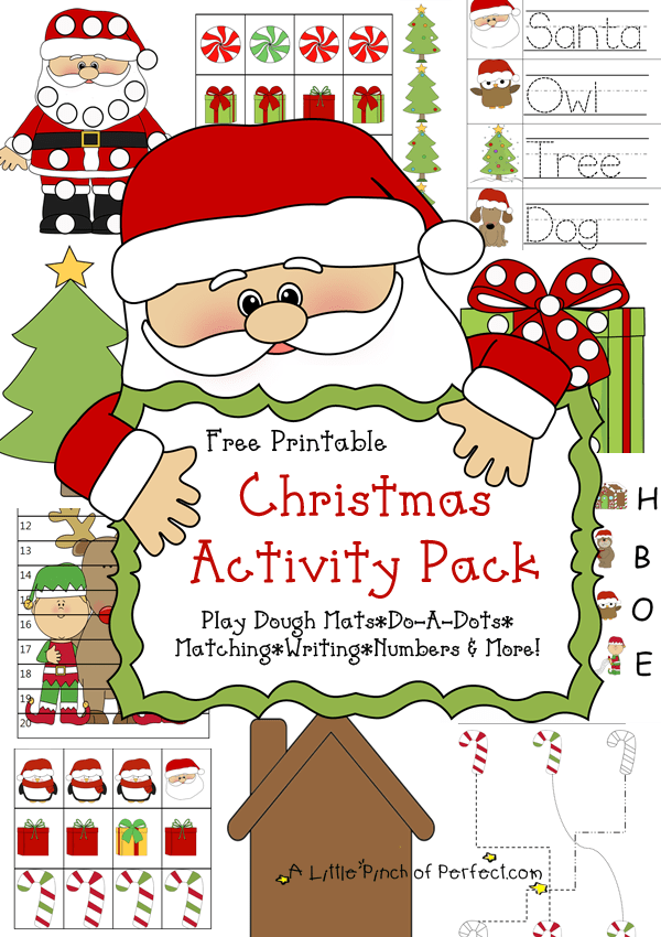 Free Christmas Printable Pack Learning Activities For Kids
