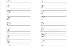 5 Printable Cursive Handwriting Worksheets For Beautiful Penmanship