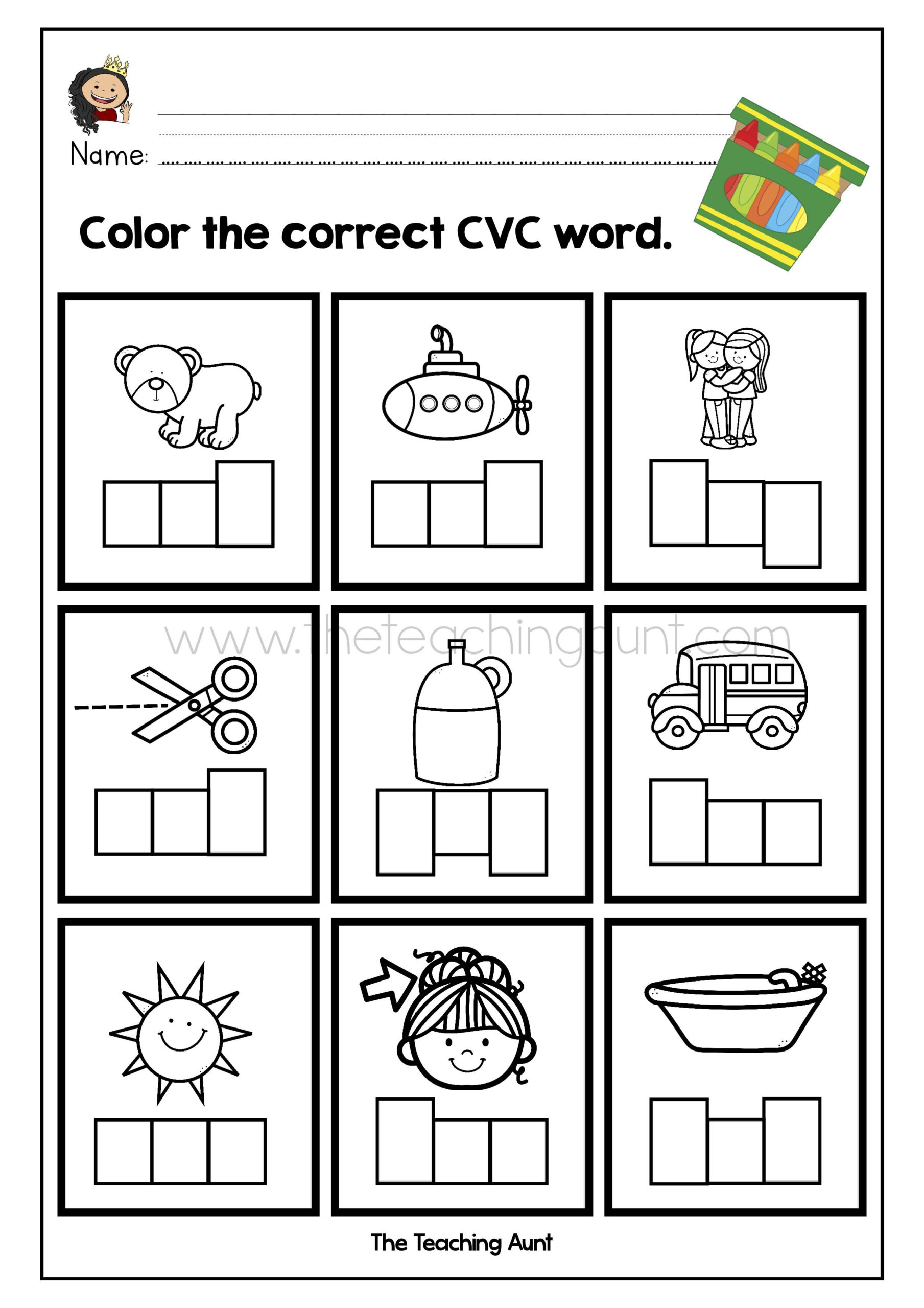 Cvc Free Printable Worksheets Printable Worksheets
