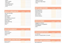 Free Printable Wedding Budget Planner Worksheet