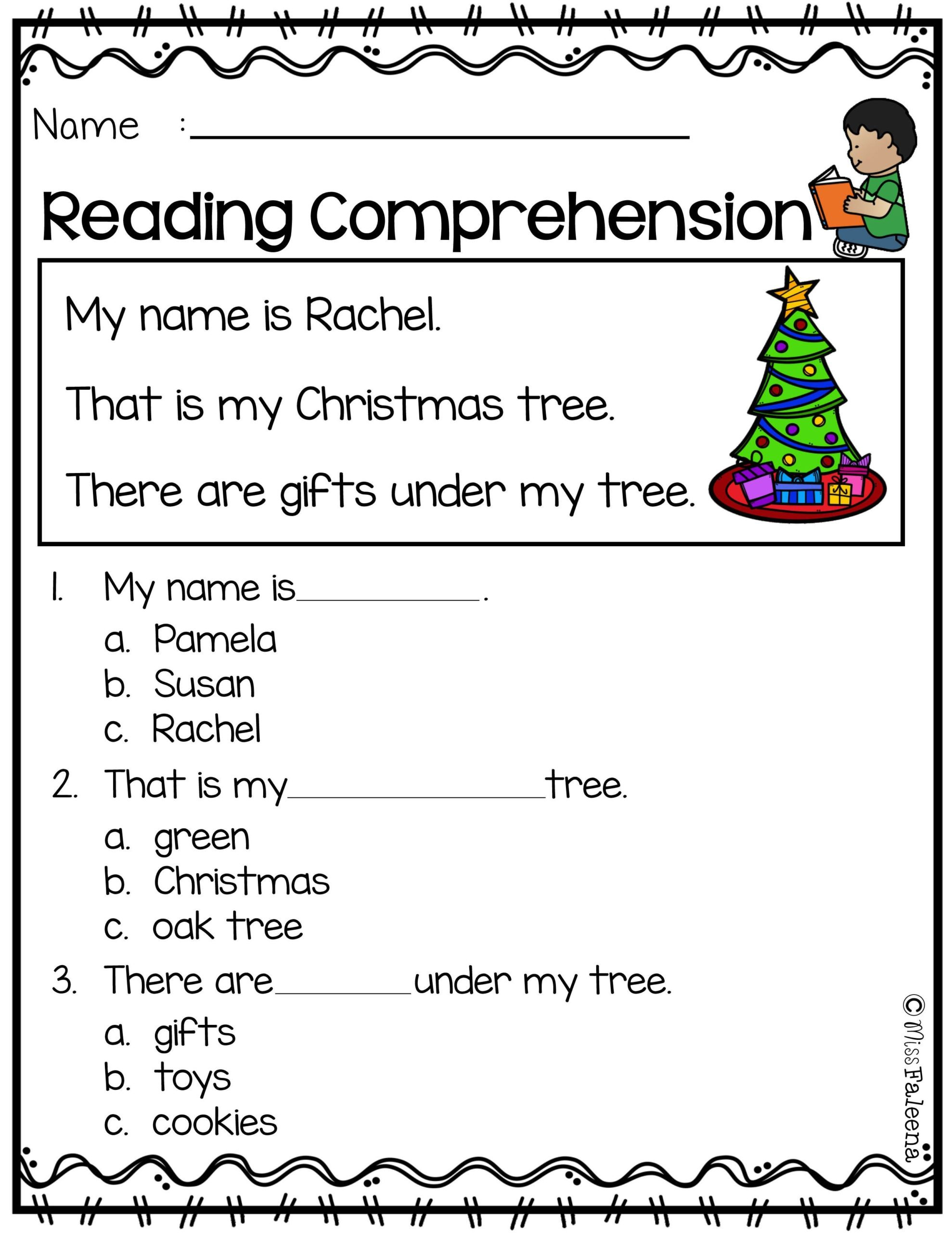 Free Printable Reading Comprehension Worksheets For 3Rd Grade Reading 