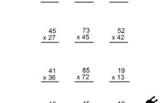 Free Printable 4Th Grade Multiplication Worksheets Grade 4 Free