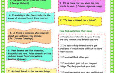 Friendship Worksheet Free ESL Printable Worksheets Made By Teachers