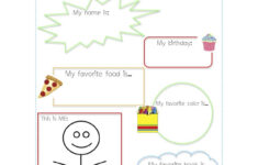 Free Preschool Printables All About Me Teaching Treasure