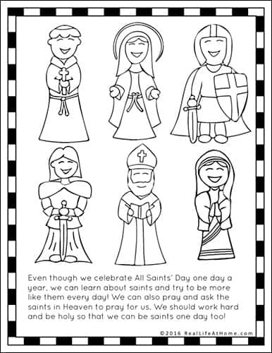 Saints Printables And Worksheet Packet All Saints 39 Day Printables 