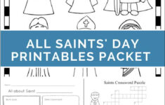 Saints Printables And Worksheet Packet All Saints 39 Day Printables