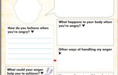 Anger Management Skill Cards Worksheet Therapist Aid Anger