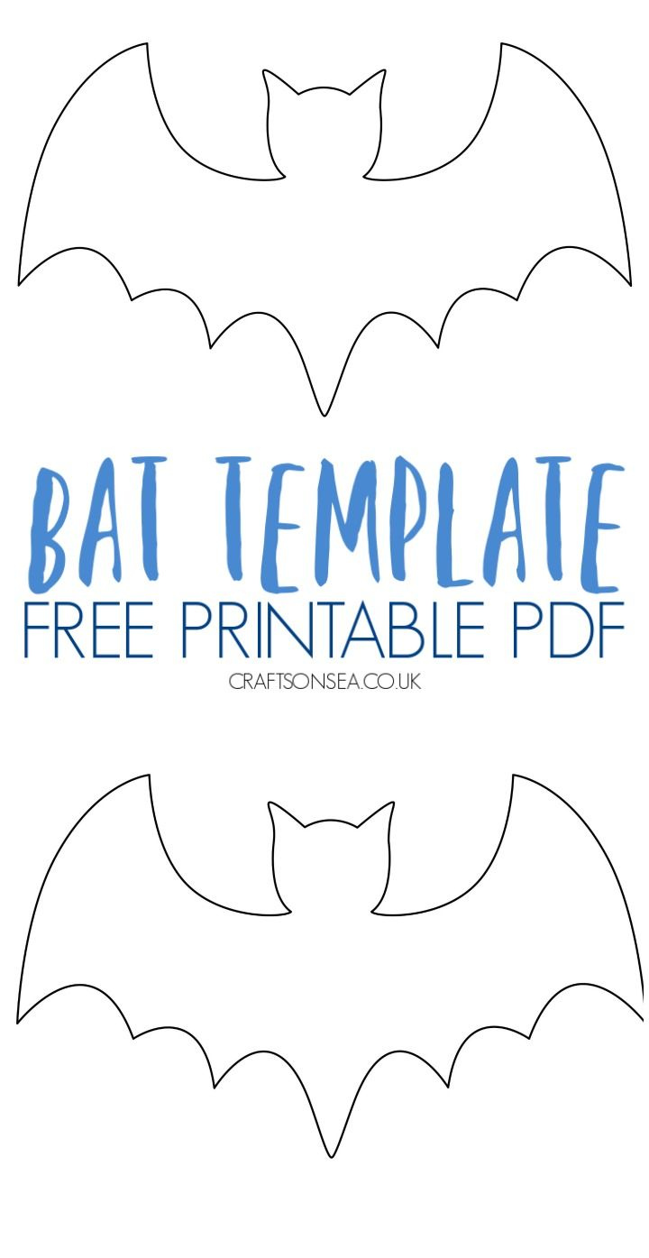 Bat Template Free Printable PDF Halloween Printables Free Halloween 