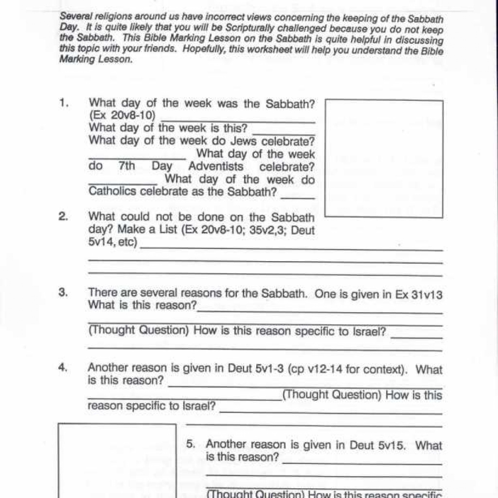 Free Printable Bible Study Worksheets For Youth Printable Worksheets