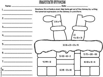 Christmas Math 5th Grade Christmas Worksheets By Jennifer Findley