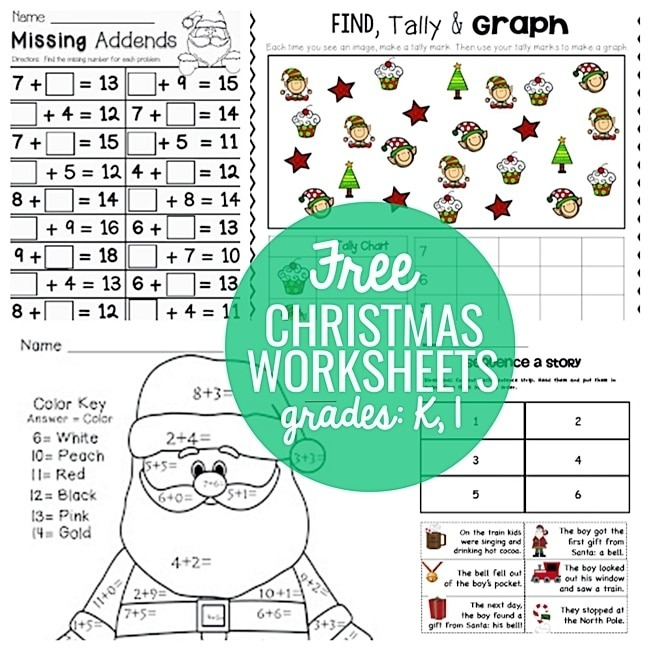 Free Printable Christmas Worksheets For Kindergarten Worksheets Master