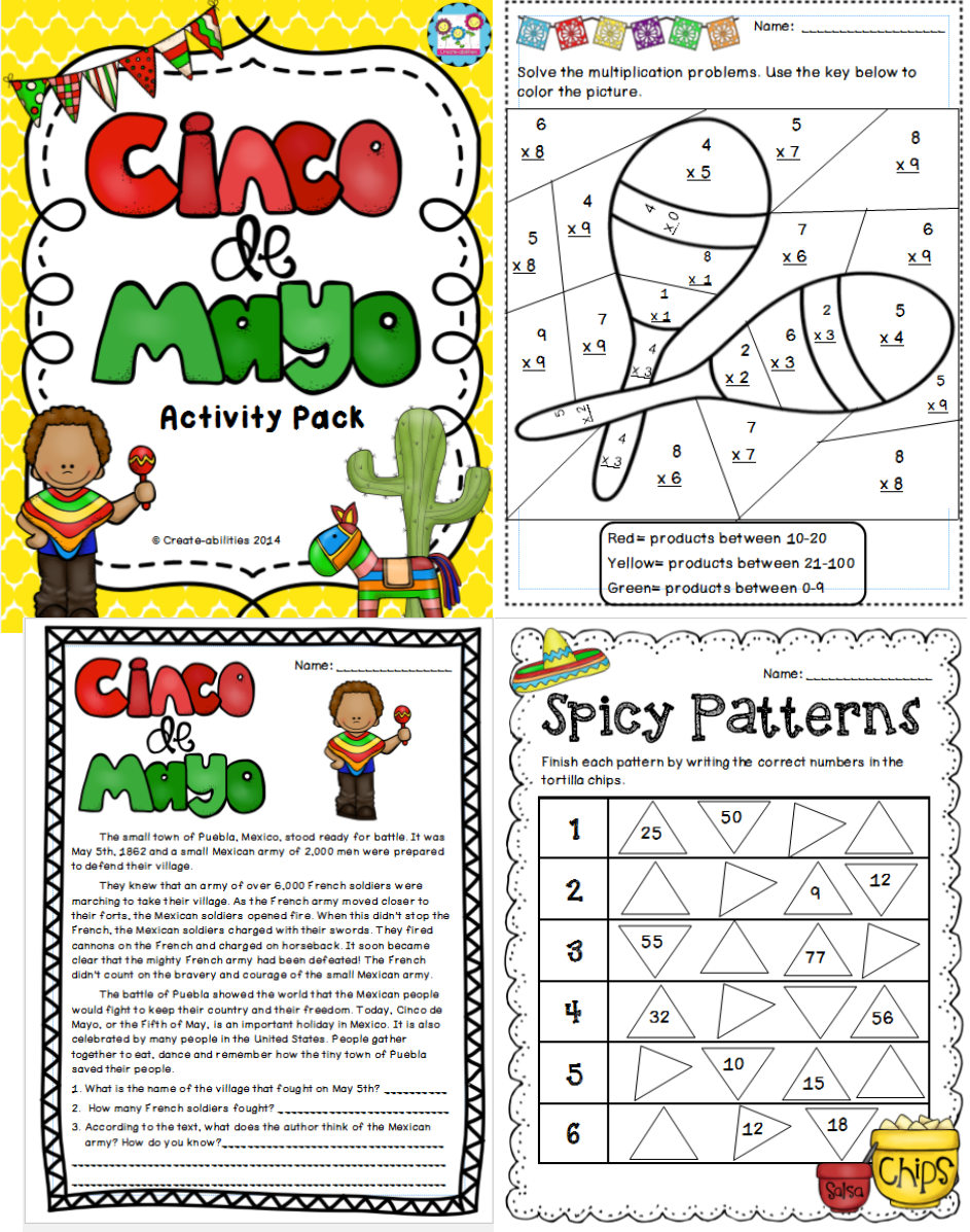 Cinco De Mayo Free Printable Activities High Resolution Printable