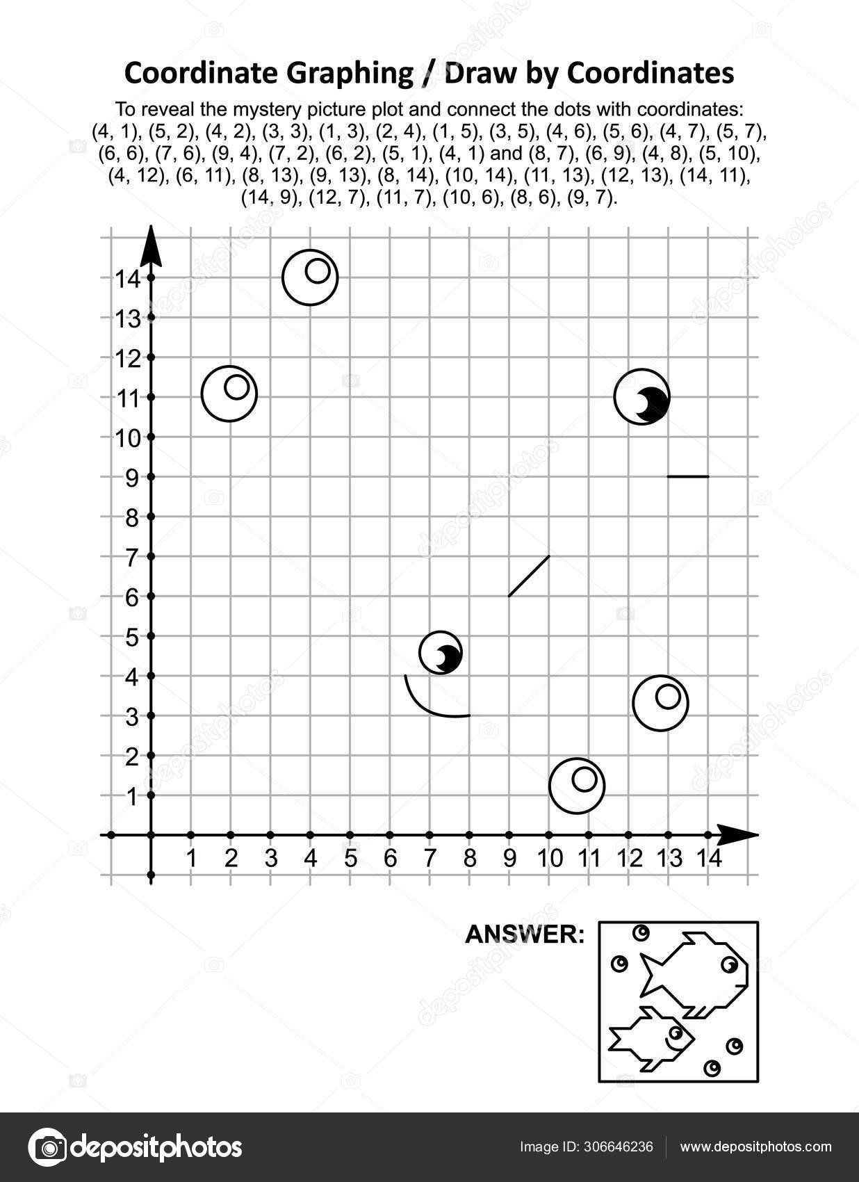 Free Printable Halloween Coordinate Graphing Pictures Worksheets 