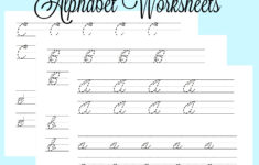 Cursive Alphabet Practice Free Printable Printable Cursive Writing