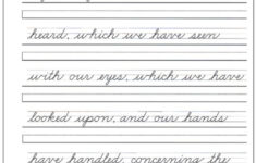 Free Cursive Writing Paragraph Worksheets Writing Worksheets Free