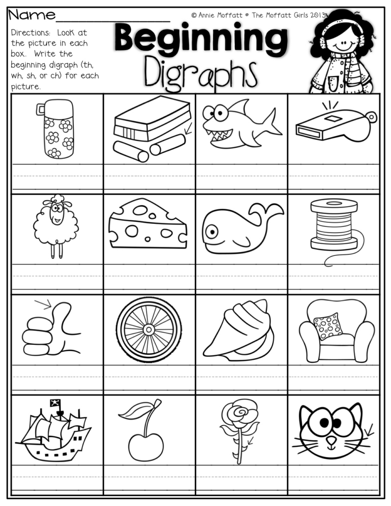 Free Printable Digraph Worksheets For First Grade Printable Worksheets Free printable digraph worksheets for first grade printable worksheets