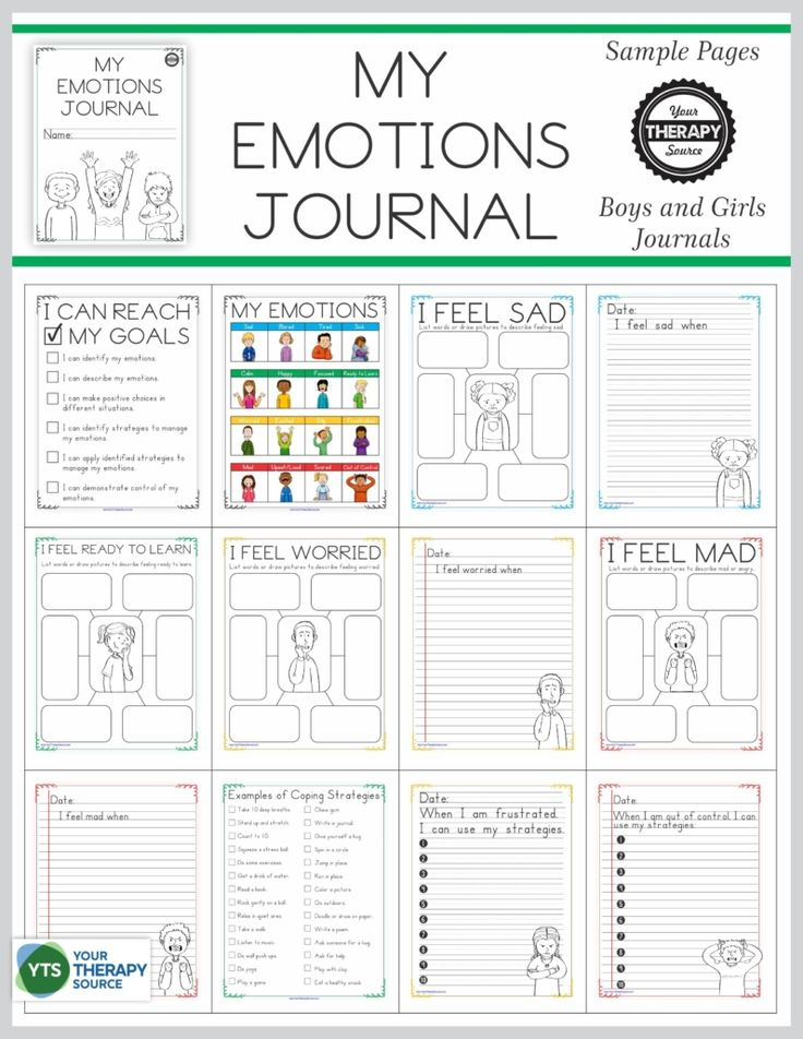 This Comprehensive Set Of Emotional Regulation Worksheets Includes 4 