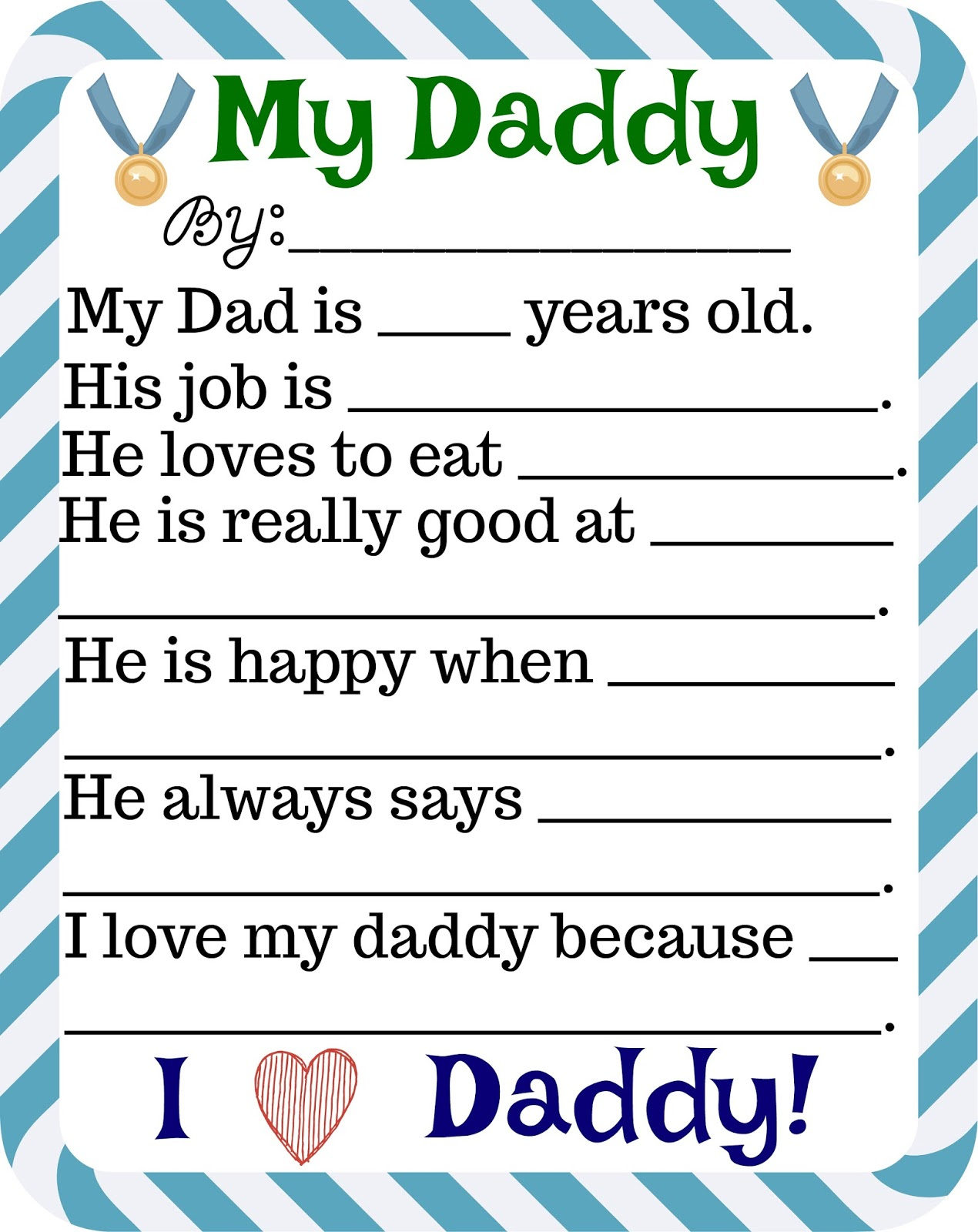 Father 39 s Day Free Printables Building Our Story