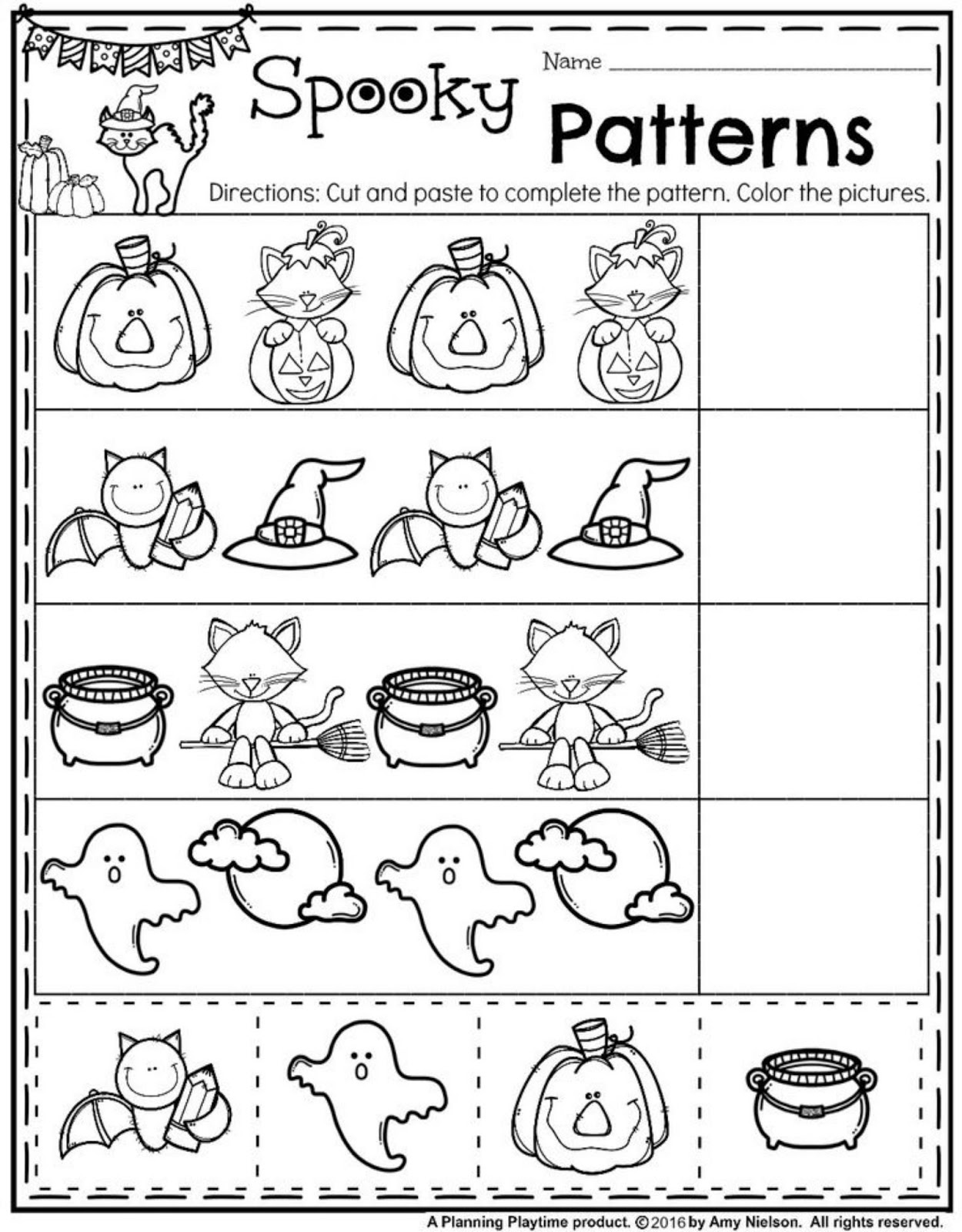 CoffeeWastedMomma Homeschool Preschool Week 7 Halloween Printables