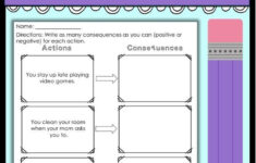 Impulse Control Worksheets Printable Self Control Worksheets And