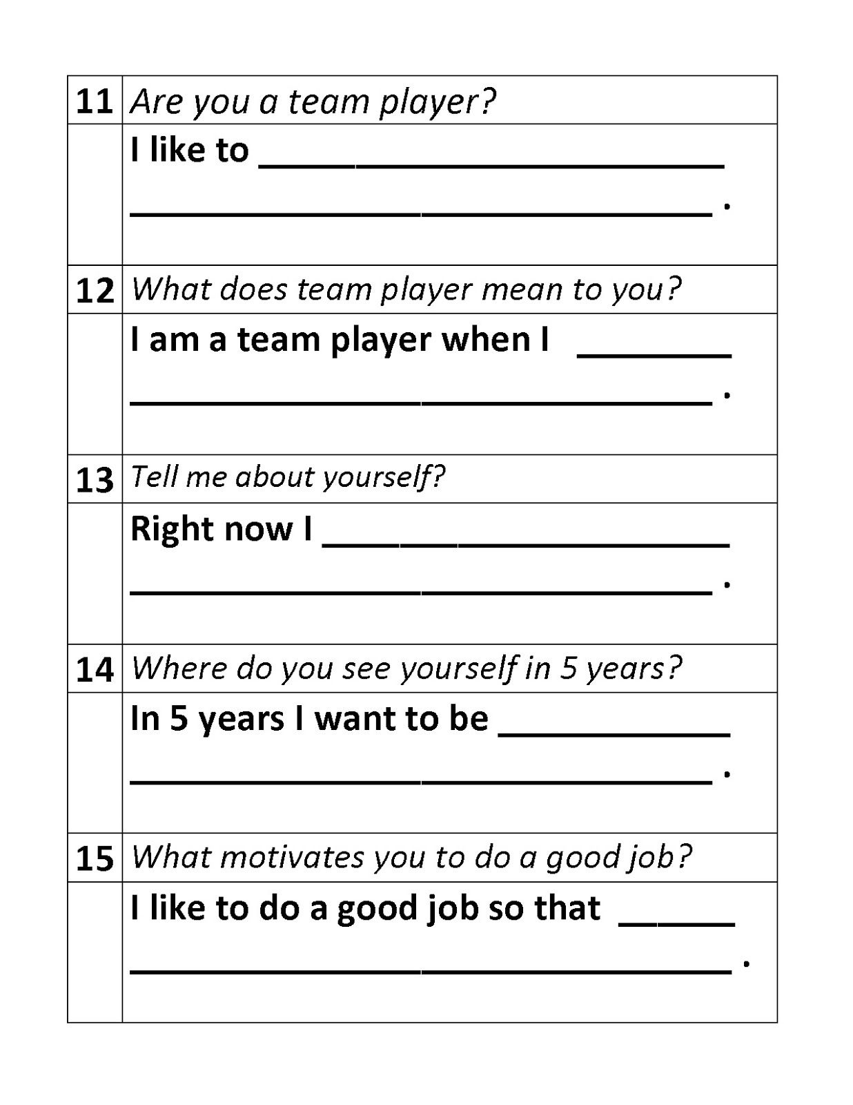 Free Printable Job Skills Worksheets Printable Worksheets