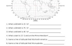 Longitude And Latitude Worksheets SEPARATE SHEETS FOR BOTH By DiDo 39 s