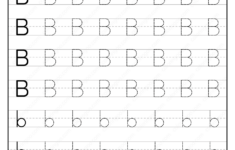 Printable Dotted Letter B Tracing Pdf Worksheet