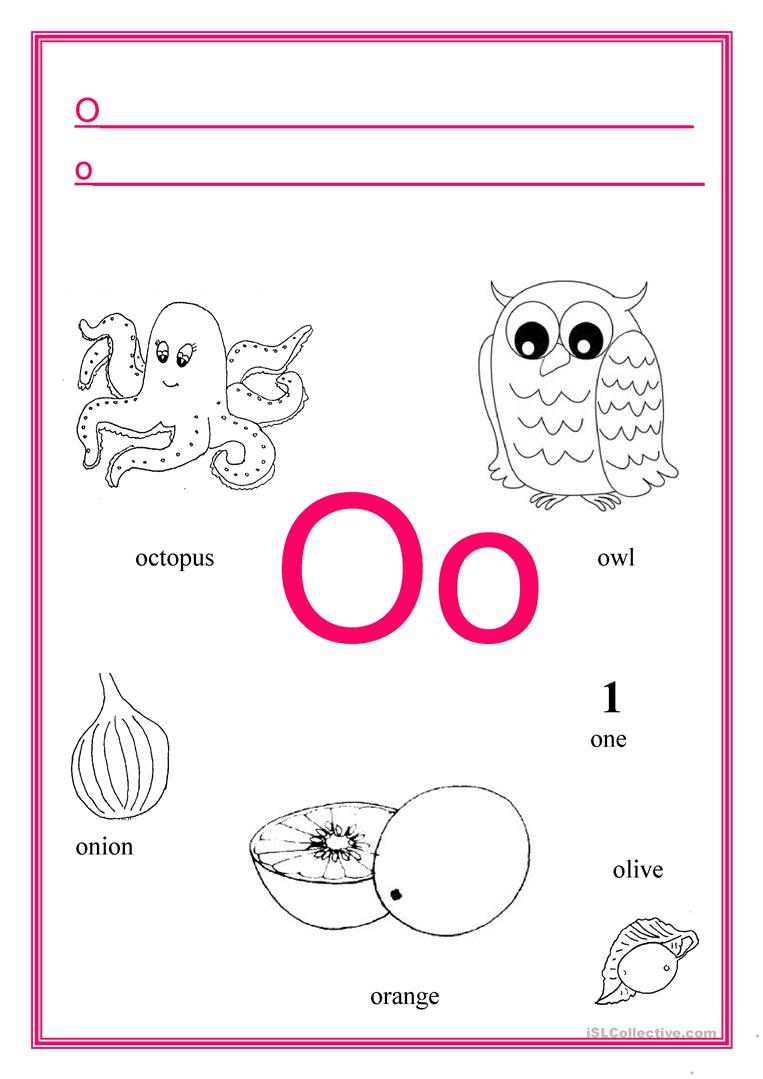 ALPHABET Letter O English ESL Worksheets For Distance Learning And 