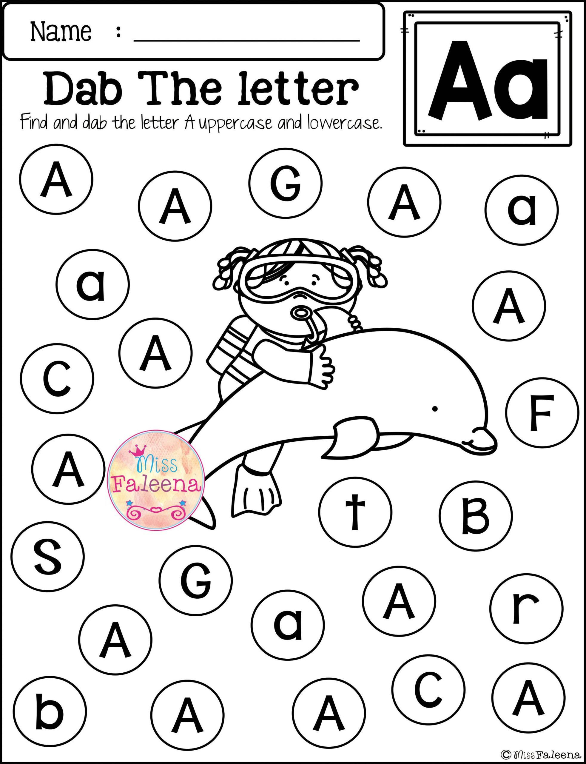 Letter Recognition Worksheets Kindergarten Worksheet For Kindergarten 