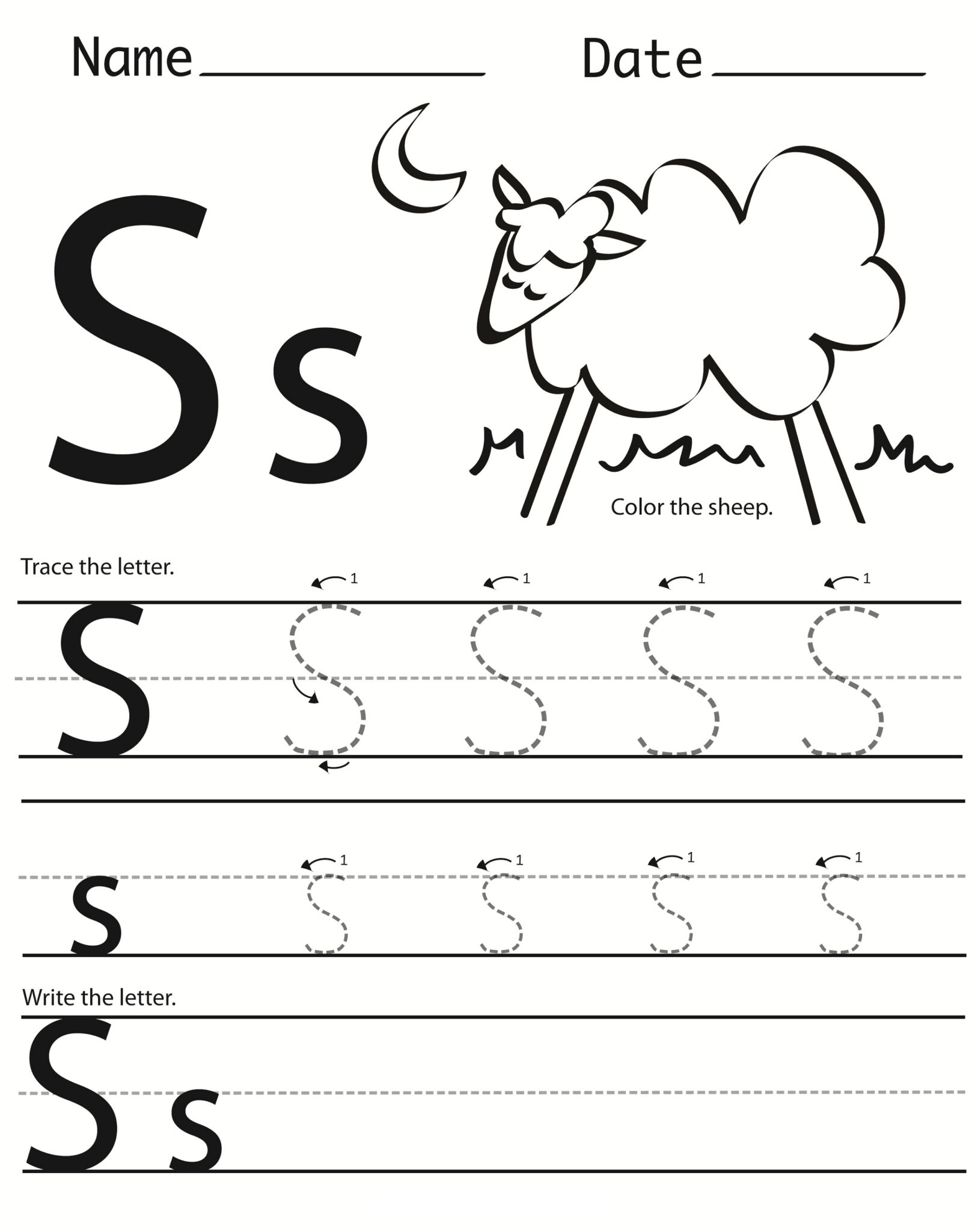 Free Printable Letters Worksheets For Preschool Printable Worksheets