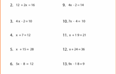 Printable Pre Basic Algebra Worksheets PDF