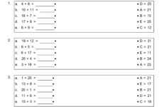 Second Grade Addition Math Worksheets Practice Learn More