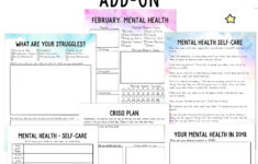 Mental Health Self Care Worksheets Pdf