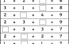 Free Printable Math Worksheets Kindergarten Montessori Math