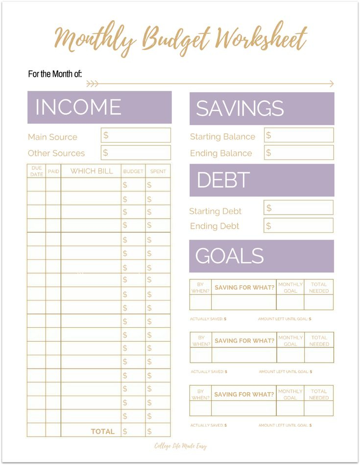 Fix Your Finances ASAP With My Free Simple Monthly Budget Template 