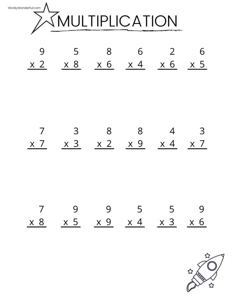 Multiplication Worksheets To Print For Free