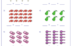 Arrays Multiplication Sentence Worksheet With Answer Key Download