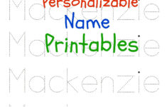 Free Printable Name Tracing