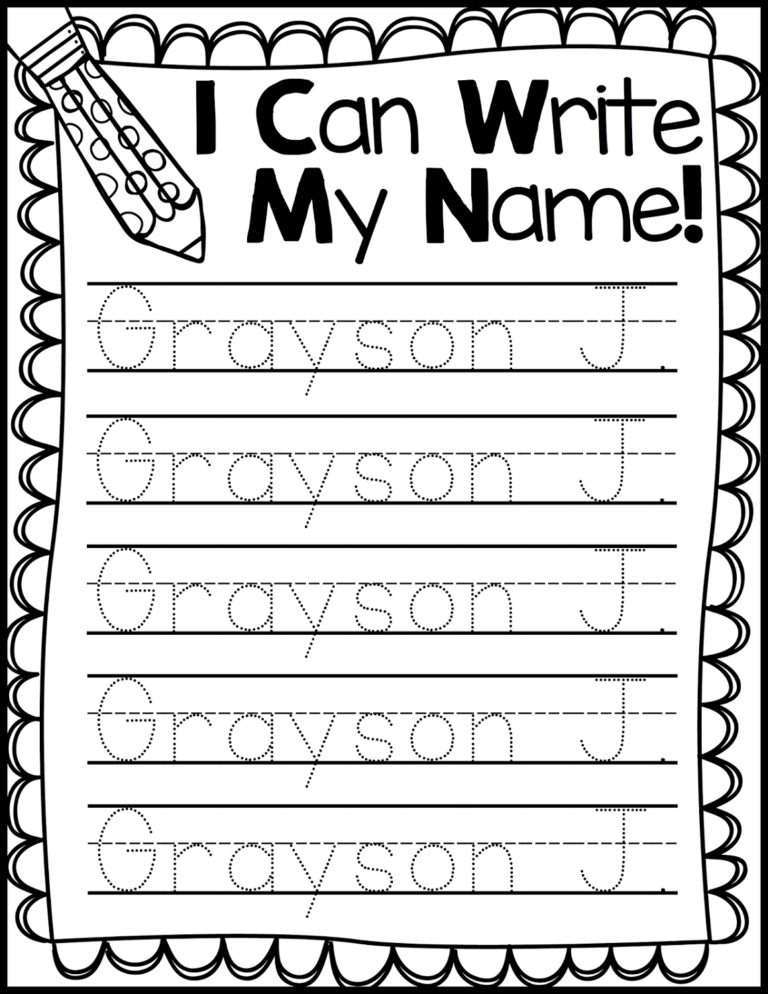 Free Printable Cursive Name Tracing Worksheets | Printable Worksheets