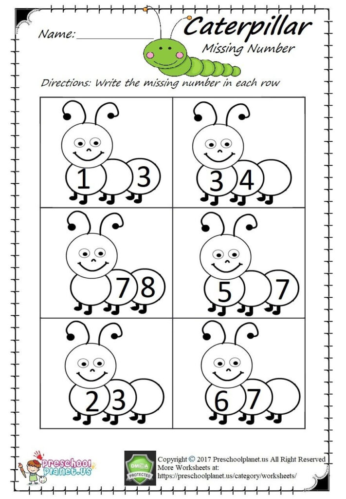 Free Printable Number Worksheets For Kindergarten Pdf