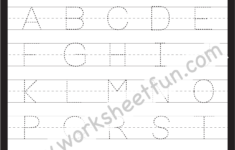 Letter Tracing Worksheet Capital Letters FREE Printable Worksheets