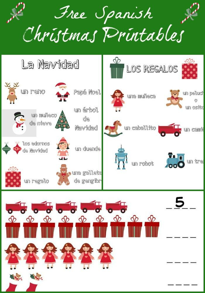 Free Printable Spanish Christmas Worksheets Printable Worksheets