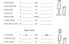 Free Spanish Worksheets For Middle School Worksheets Free Download