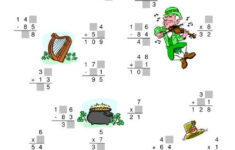 St Patrick 39 s Day Mixed Operations With Missing Digits A St Patrick